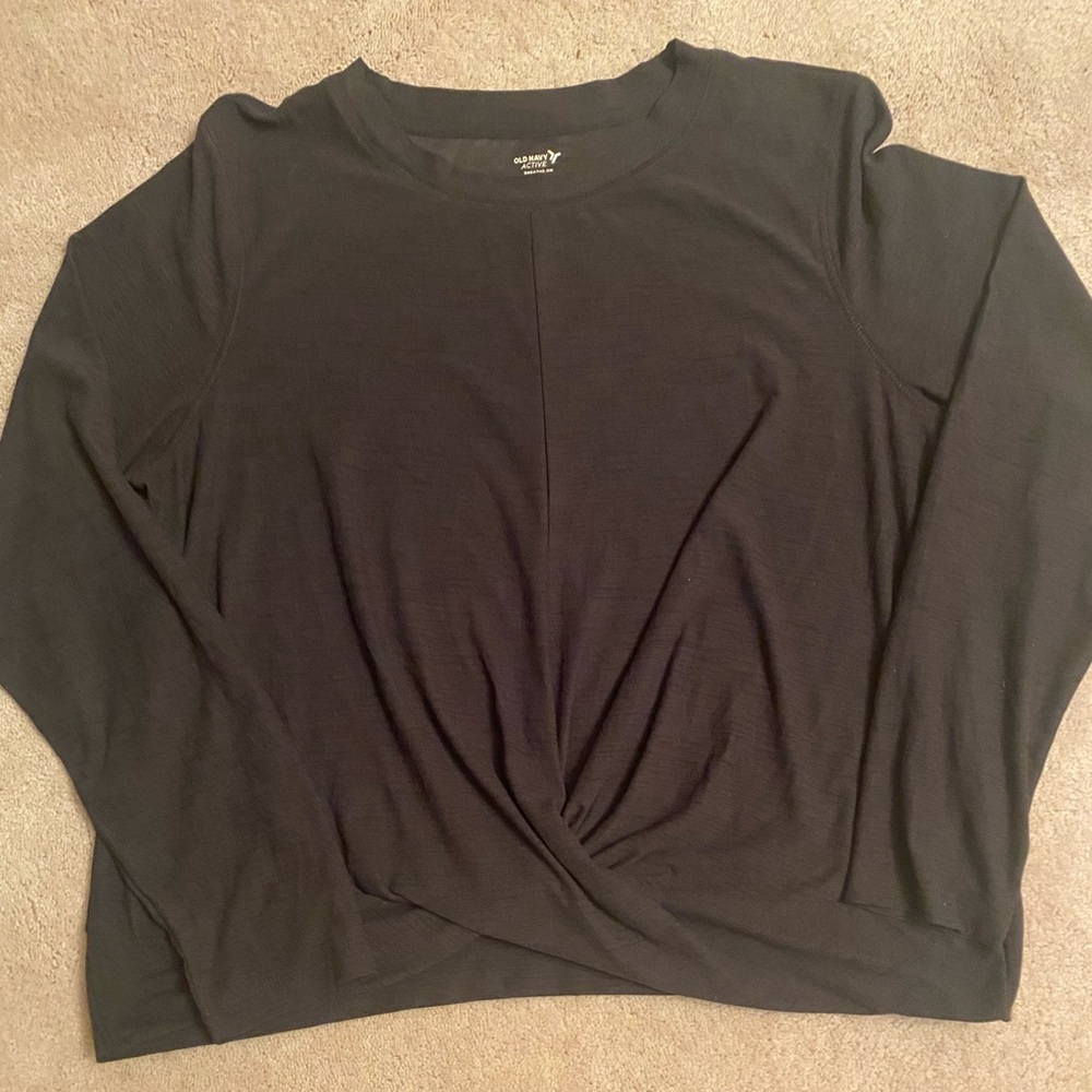 Front knot workout top